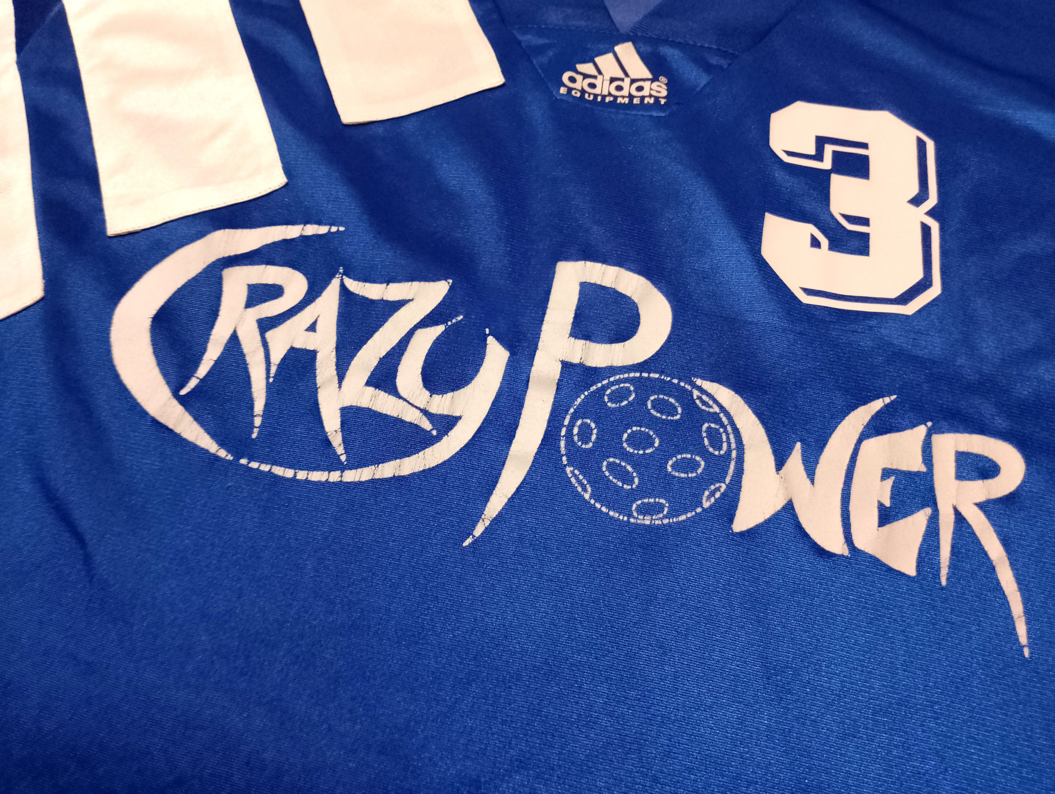Adidas 1990s Adidas Equipment Football Jersey #3 France Size L Size US L / EU 52-54 / 3 - 4 Thumbnail
