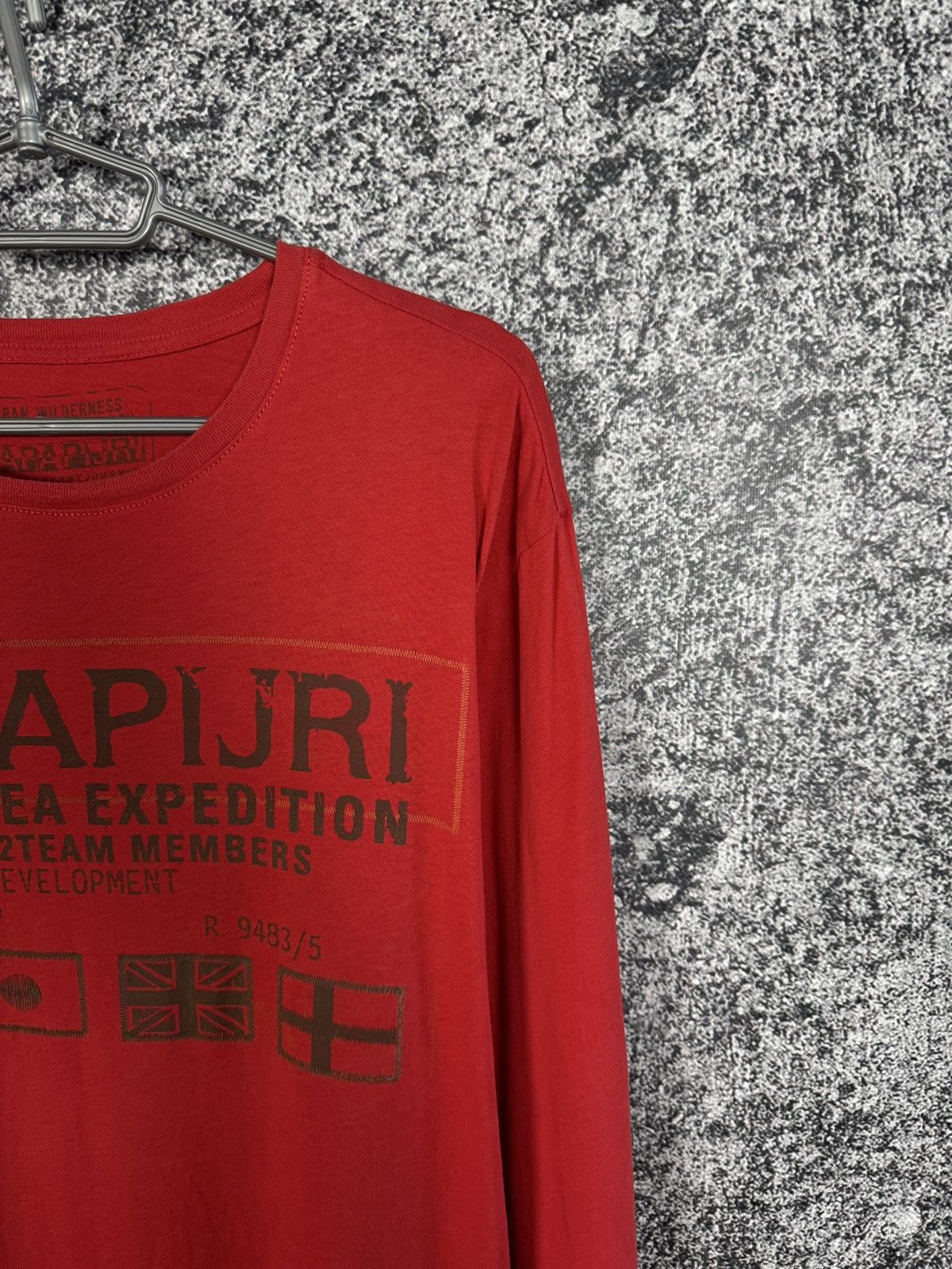 Napapijri Napapijri Long Sleeve T-Shirt Big Logo Outdoor Size XXL Size US XXL / EU 58 / 5 - 2 Thumbnail
