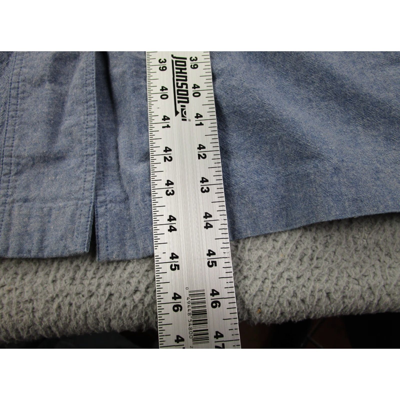 Gloria Vanderbilt VINTAGE Gloria Vanderbilt Dress Womens M Blue Murjani Maxi Chore Utility 90s y2k Dress Shirt Size M / US 6-8 / IT 42-44 - 6 Thumbnail