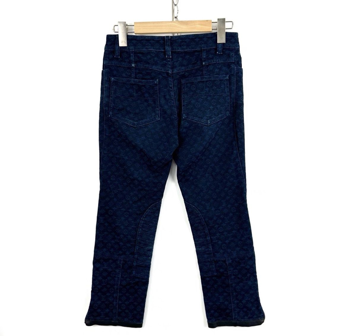 Louis Vuitton Louis Vuitton Navy Blue Monogram Logo Jeans K12 Size 25" / US 0 / IT 36 - 2 Thumbnail