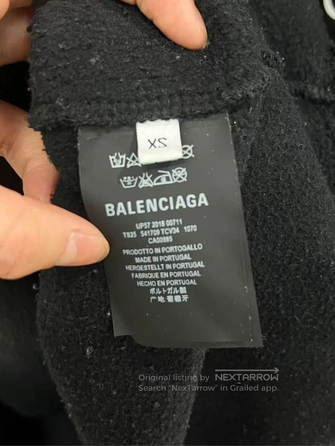 Balenciaga balenciaga black hoodie with text design. Size US XS / EU 42 / 0 - 3 Thumbnail