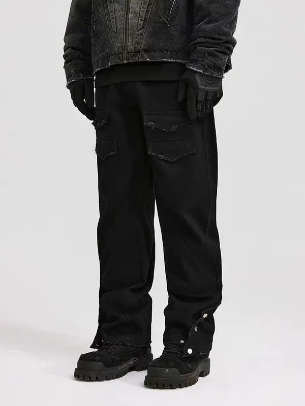 Japanese Brand VIBE Vintage Street 4-in-1 Rivet Pocket Jeans Size US 30 / EU 46 - 7 Thumbnail