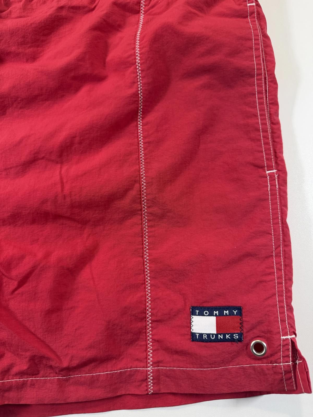 Other Tommy Trunks Red Swim Shorts with Drawstring Waist M Size US 32 / EU 48 - 2 Thumbnail