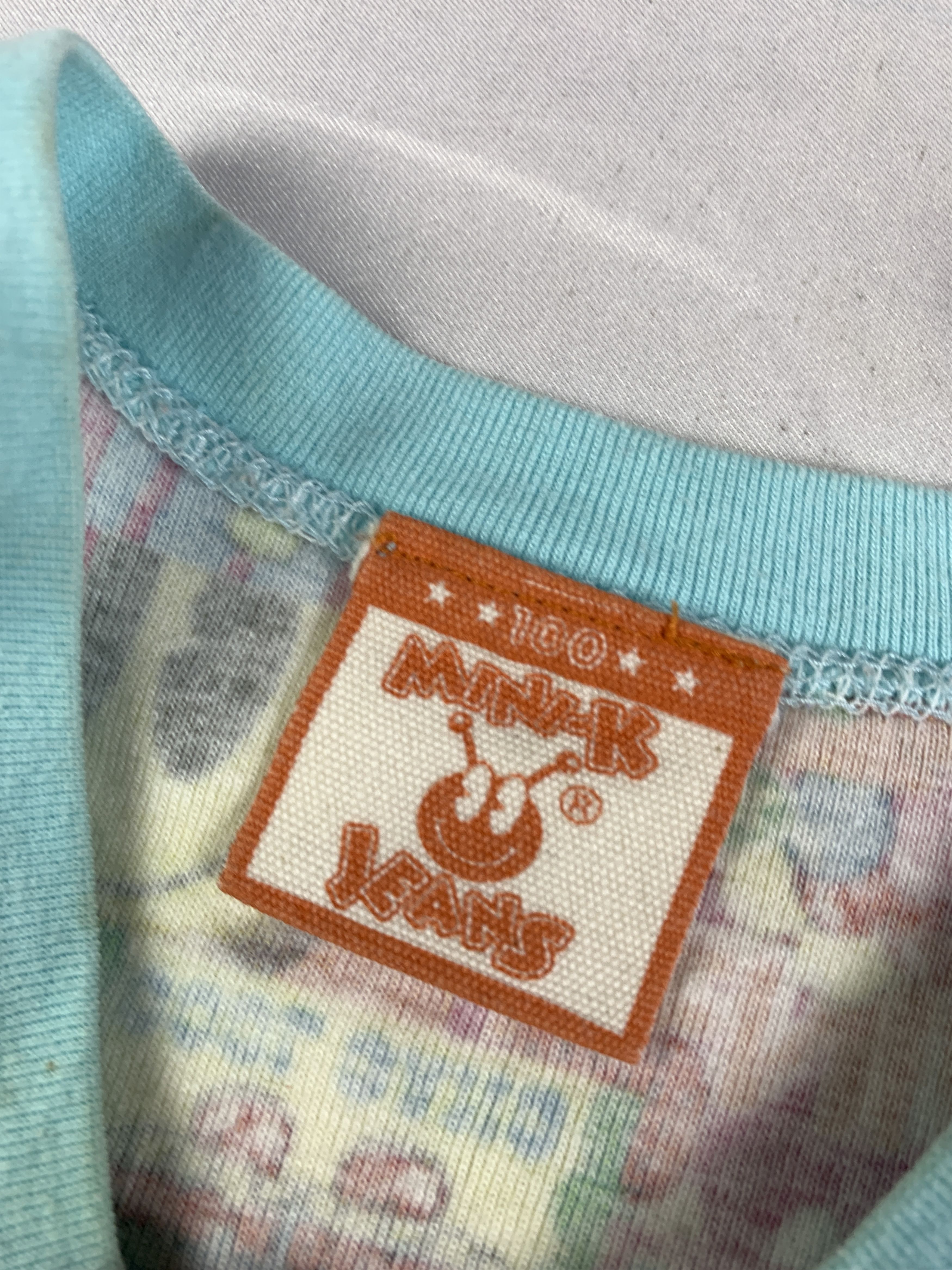 Angel Blue Mini-K Japan Candy Ringer Baby Tank Top (XS) Size XS / US 0-2 / IT 36-38 - 8 Thumbnail