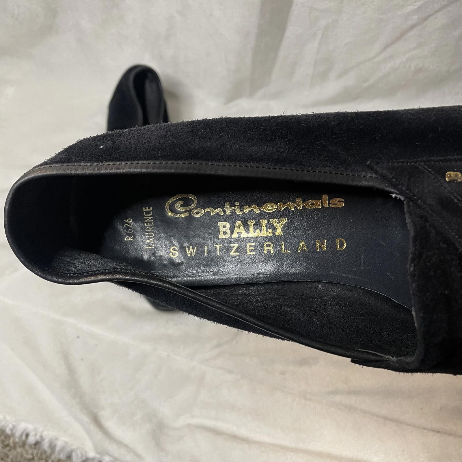 Bally Vintage Bally Black Suede Loafers Men's –Made in Switzerland Size US 9 / EU 42 - 6 Thumbnail
