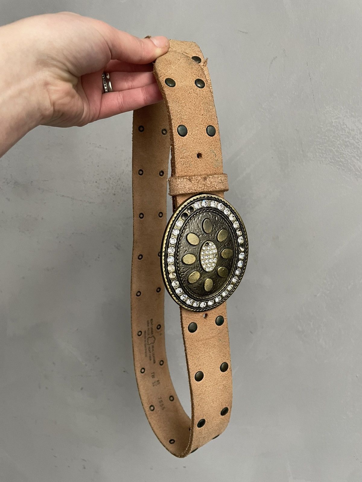 Hysteric Glamour Vintage Western Leather Belt Metal Buckle hysteric glamour Size ONE SIZE - 4 Thumbnail