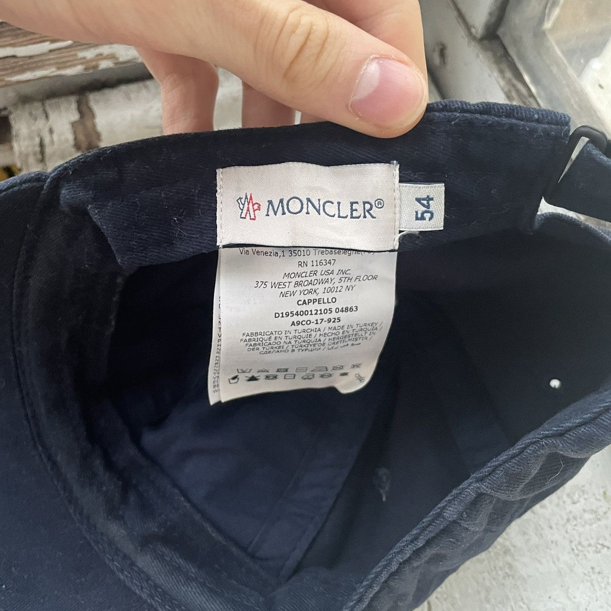 Moncler Moncler hat cap hype distressed faded Size ONE SIZE - 9 Thumbnail