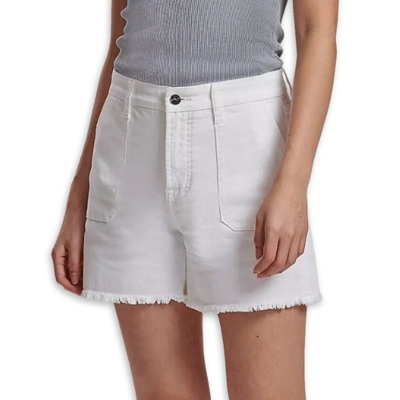 Other Jen7 Jean Shorts Mid Rise Fit Frayed Hem Cream Women’s 4 NWT Size 27" / US 4 / IT 40 - 1 Thumbnail