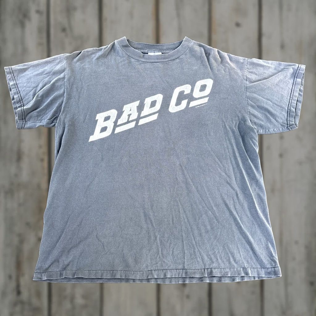 Hanes VINTAGE Hanes L T-Shirt Bad Company Company Of Strangers Tour 80s 90s Band Winterland Mens Gray 1990s Size US L / EU 52-54 / 3 - 1 Thumbnail