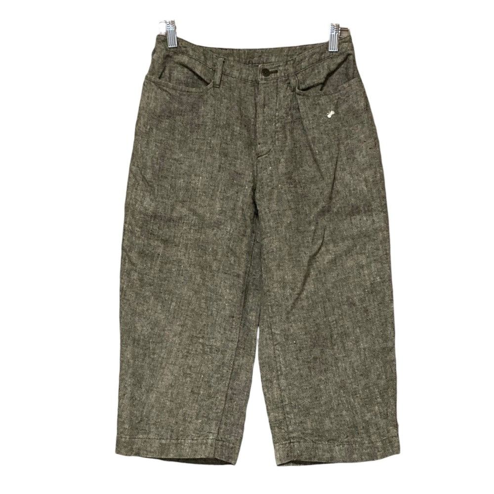 mina perhonen Mina Perhonen mina perhonen Linen Cropped Pants Textile Bottoms ma4122 DUTY FREE for USA Size ONE SIZE - 1 Thumbnail