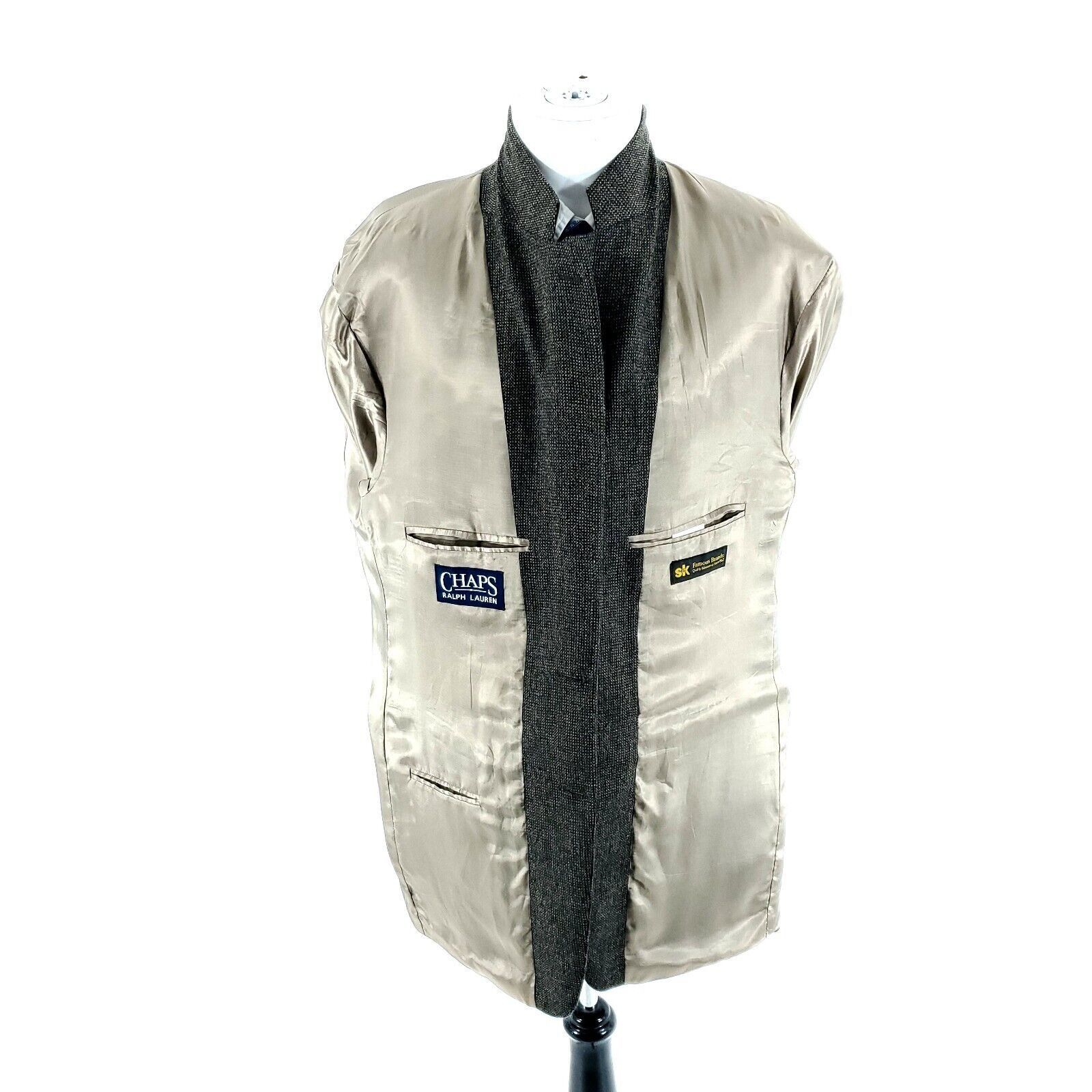 Chaps Ralph Lauren Chaps Ralph Lauren Tweed Wool Alpaca 2 Button Sport Coat 44L Size 44L - 10 Thumbnail