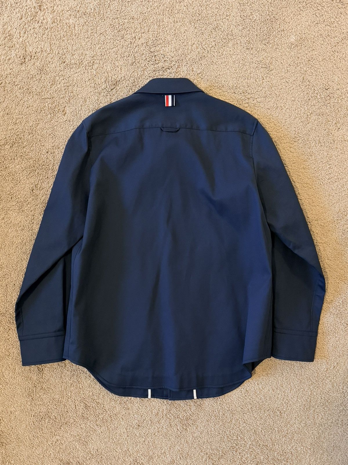 Thom Browne [NWT] Thom Browne Inside-Out Mackintosh Shirt Jacket - Navy Size US M / EU 48-50 / 2 - 5 Thumbnail