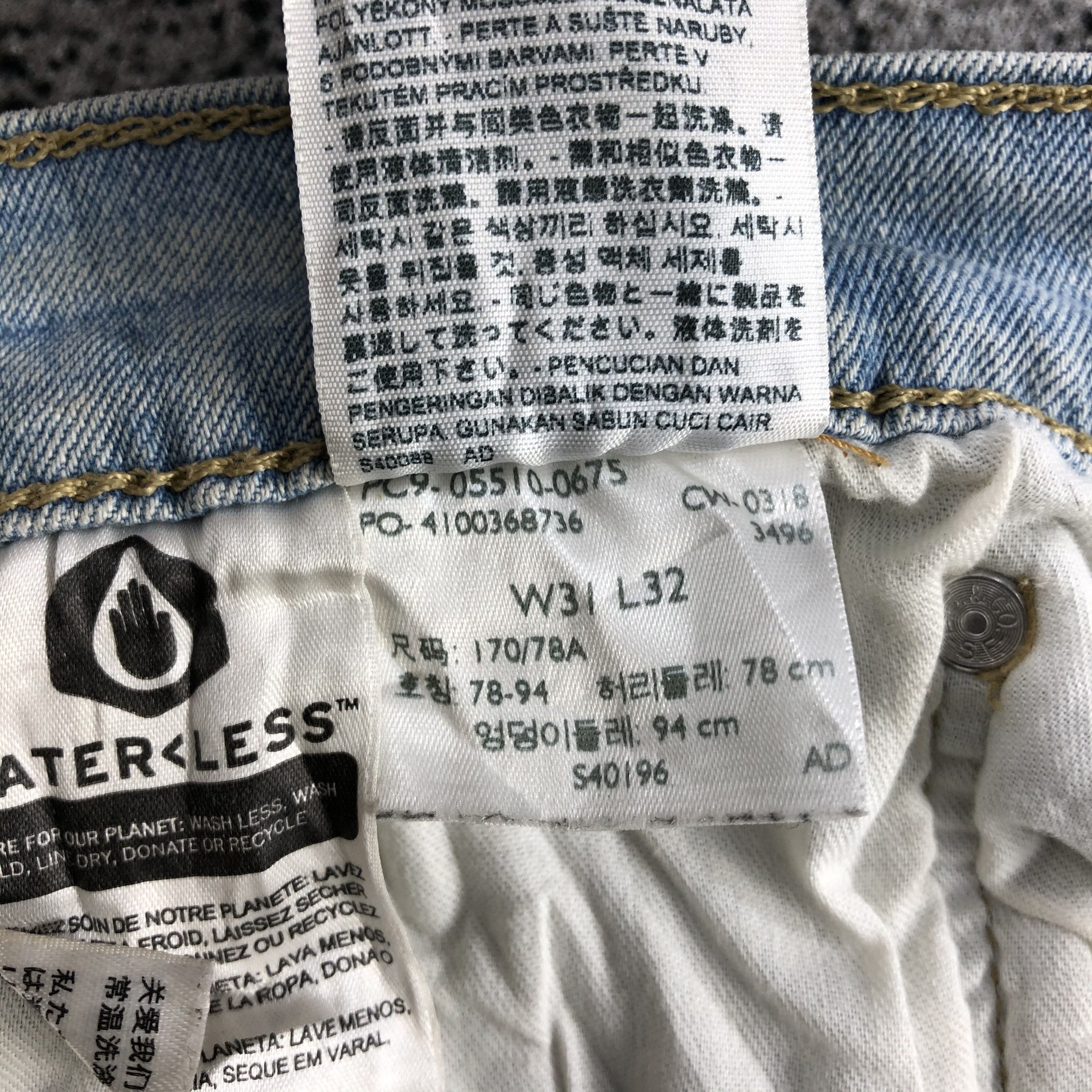 Levi's Levi's 510 Jeans Distress Medium Wash Denim KJ873 Size US 31 - 14 Thumbnail