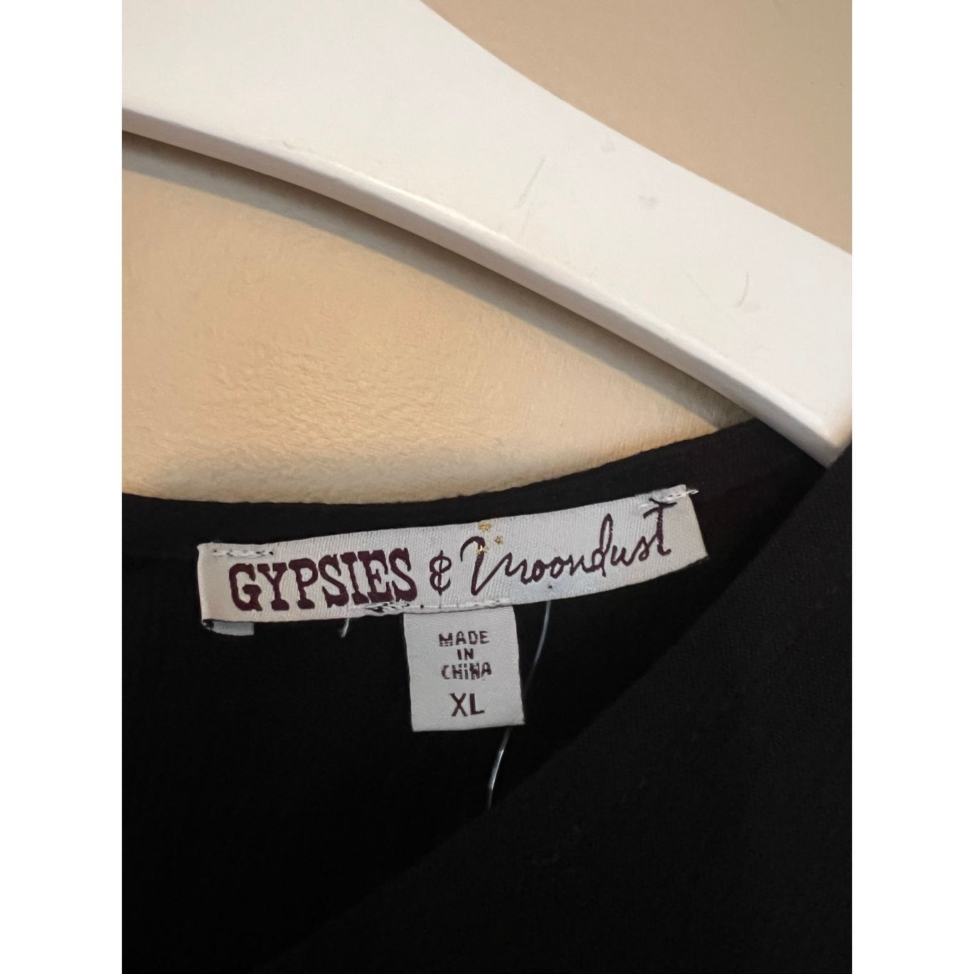 Other Gypsies & Moondust Black Top Woman’s Size XL NEW Size XL / US 12-14 / IT 48-50 - 4 Thumbnail