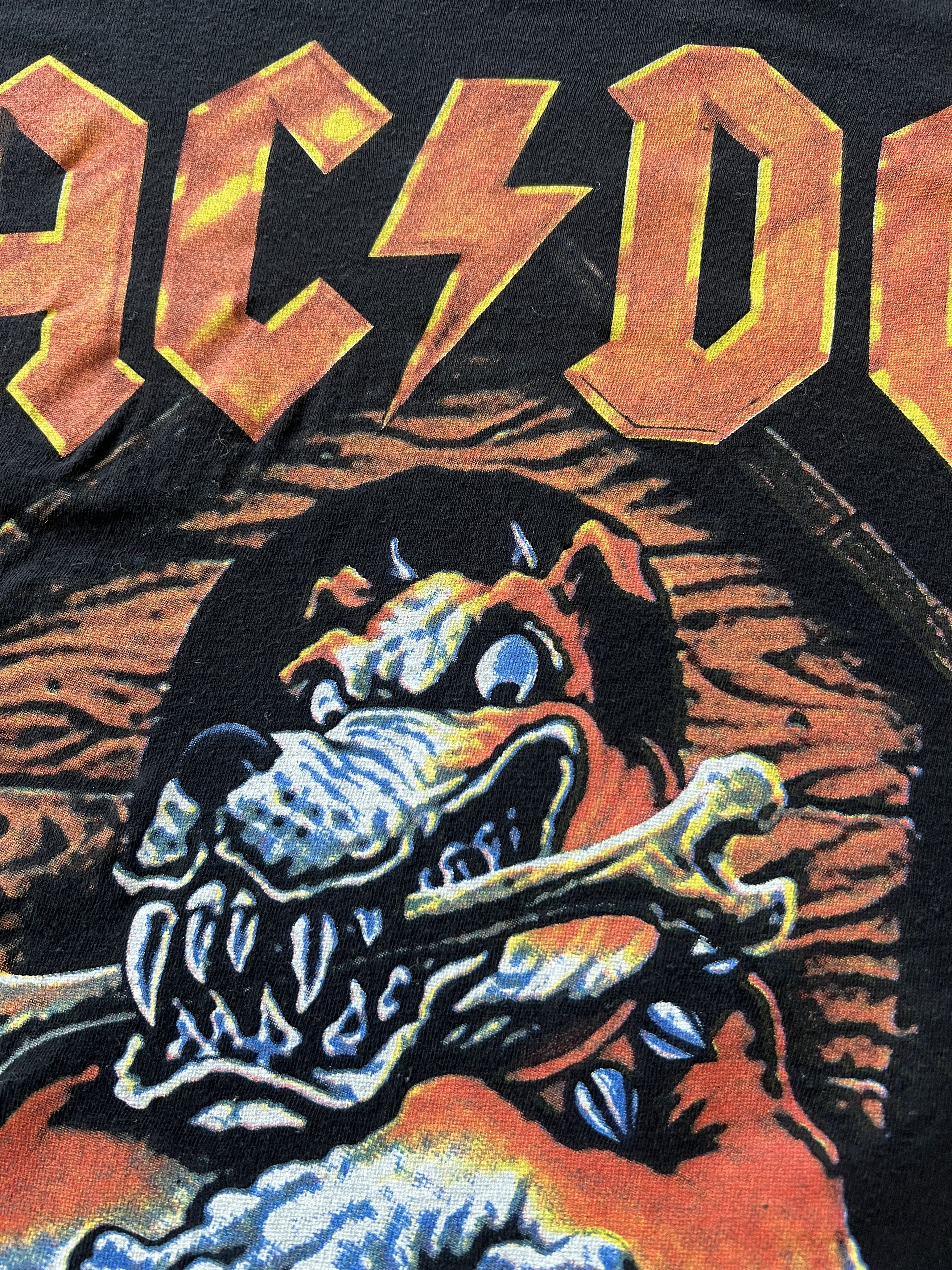 Band Tees × Vintage Vintage 90s AC/DC Givin The Dog A Bone Black Tee Size US XL / EU 56 / 4 - 4 Thumbnail