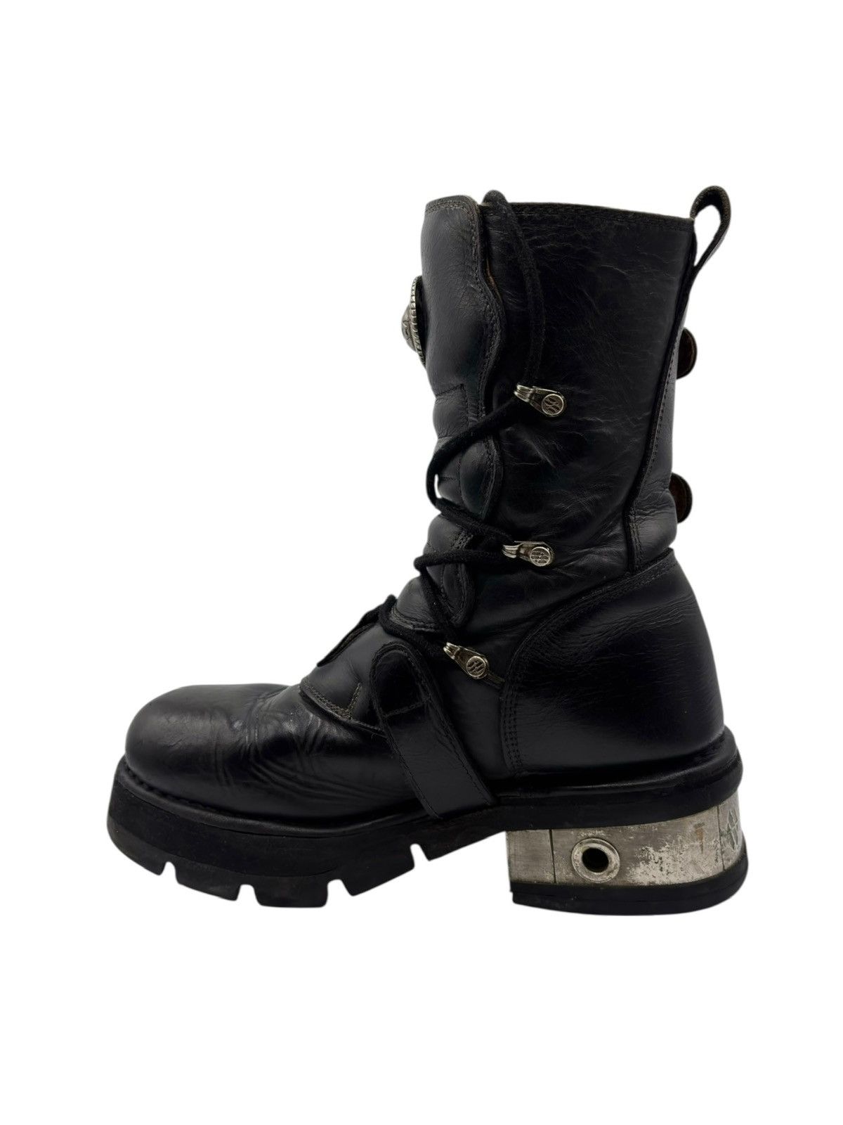 New Rock Vintage New Rock mid-calf raised heel boots Size 41 Size US 11 / IT 41 - 5 Thumbnail