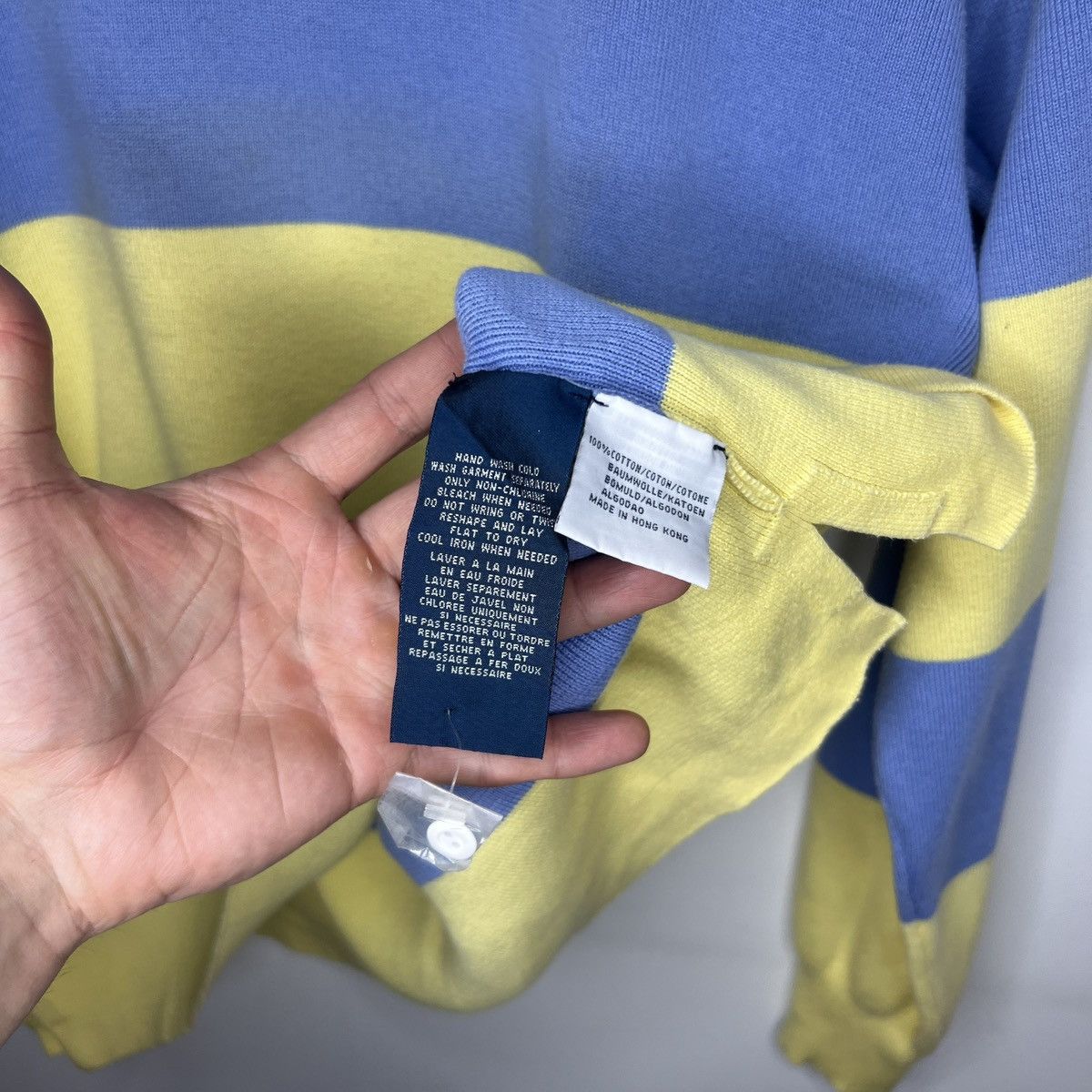 Polo Ralph Lauren Vintage Ralph Lauren Polo Rugby Longsleeve Sweatshirt Size US L / EU 52-54 / 3 - 6 Thumbnail