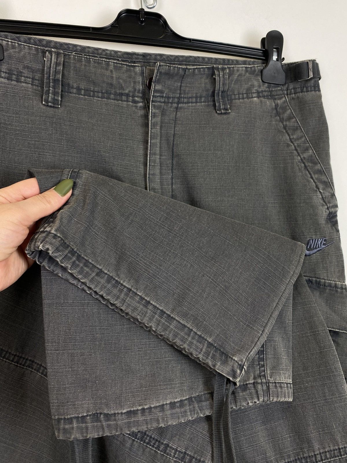 Nike Vintage Y2K Nike Washed Cargo Pants Travis Schott Style Grey Size US 34 / EU 50 - 20 Thumbnail