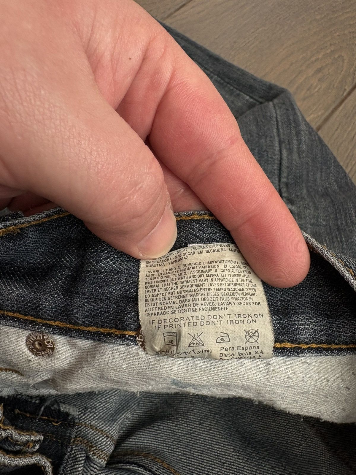 Diesel Diesel Buckle Back Logo Pocket Denim Pants Men’s size 32 Size US 32 / EU 48 - 17 Thumbnail
