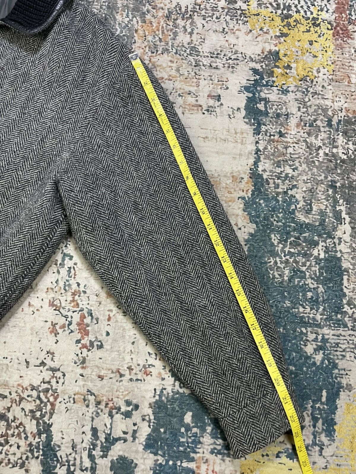 Luciano Barbera Luciano Barbera Herringbone Tweed Wool Bombers Size US L / EU 52-54 / 3 - 16 Thumbnail