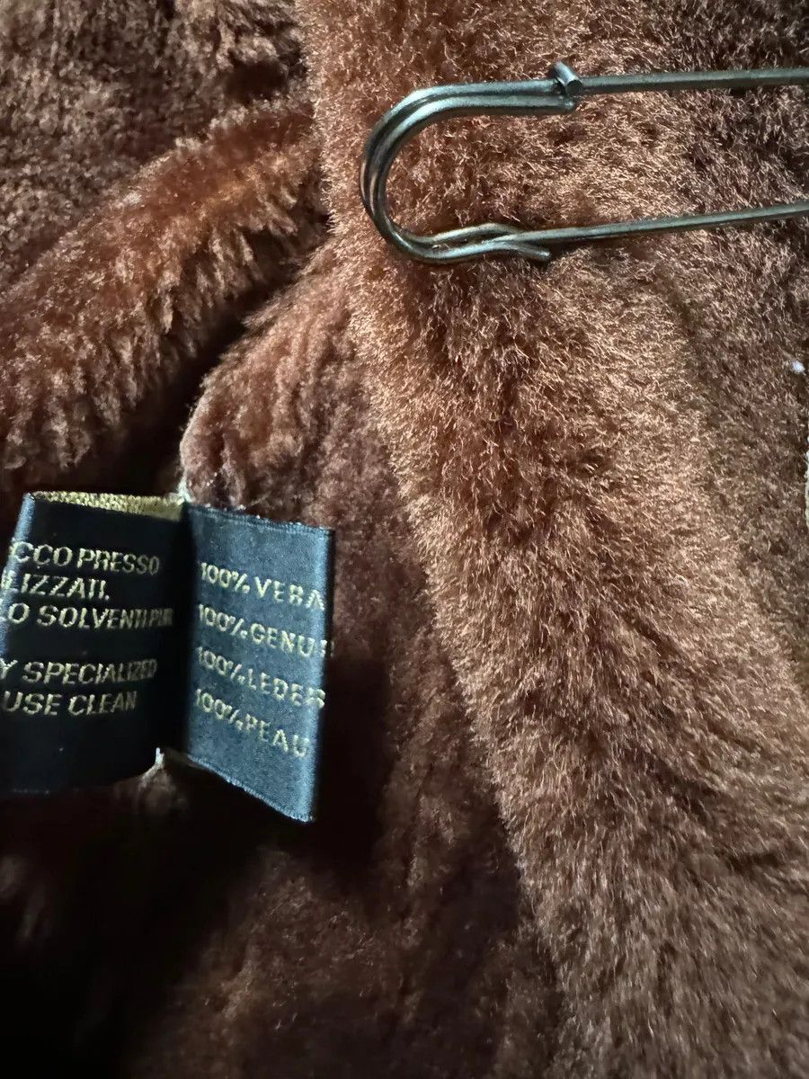 Roberto Cavalli 2000s Roberto Cavalli Royal Leather Long Camel Coat Size L / US 10 / IT 46 - 6 Thumbnail