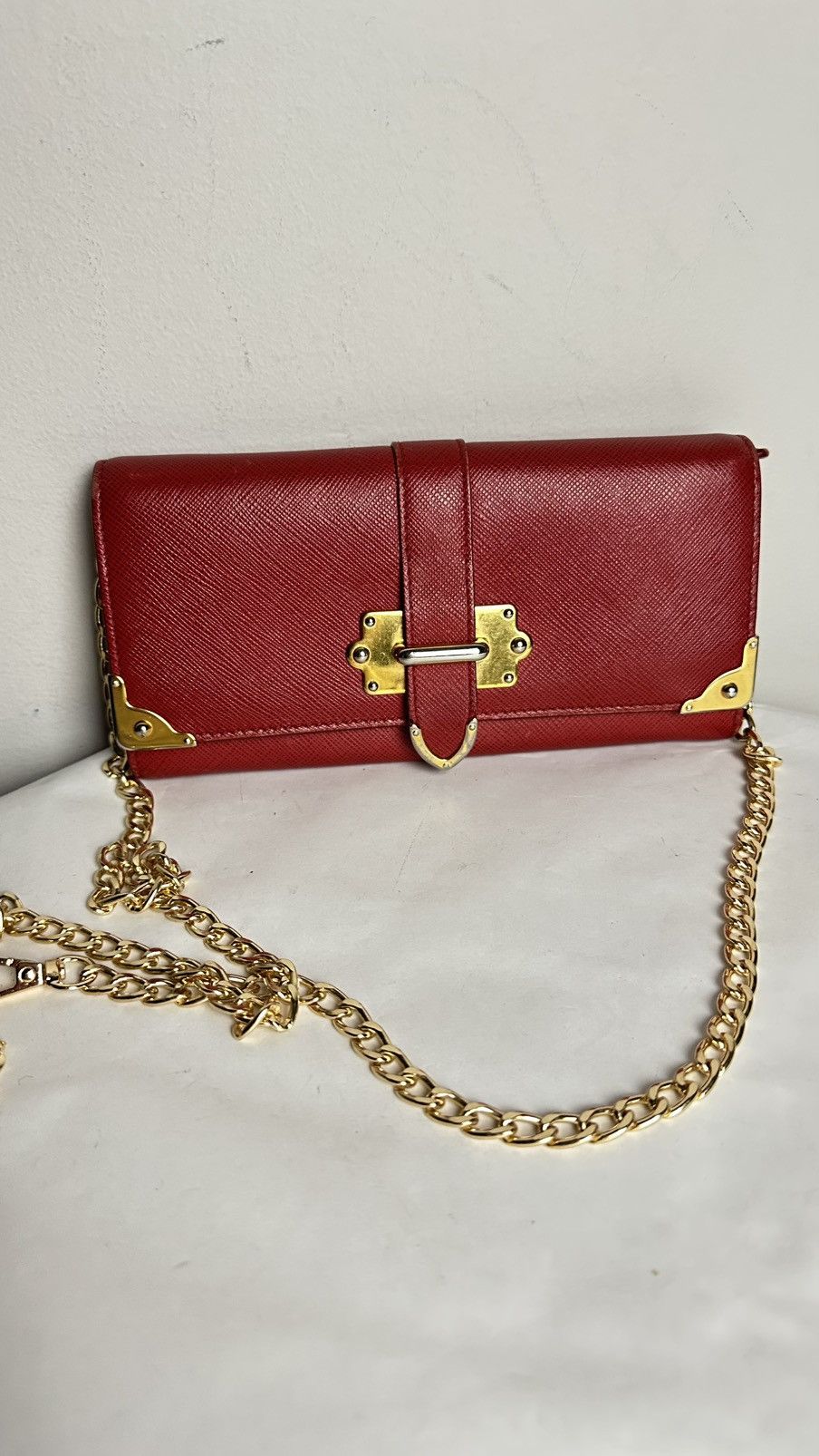 Prada Prada Cahier wallet / clutch with complimentary chain Size ONE SIZE - 1 Thumbnail