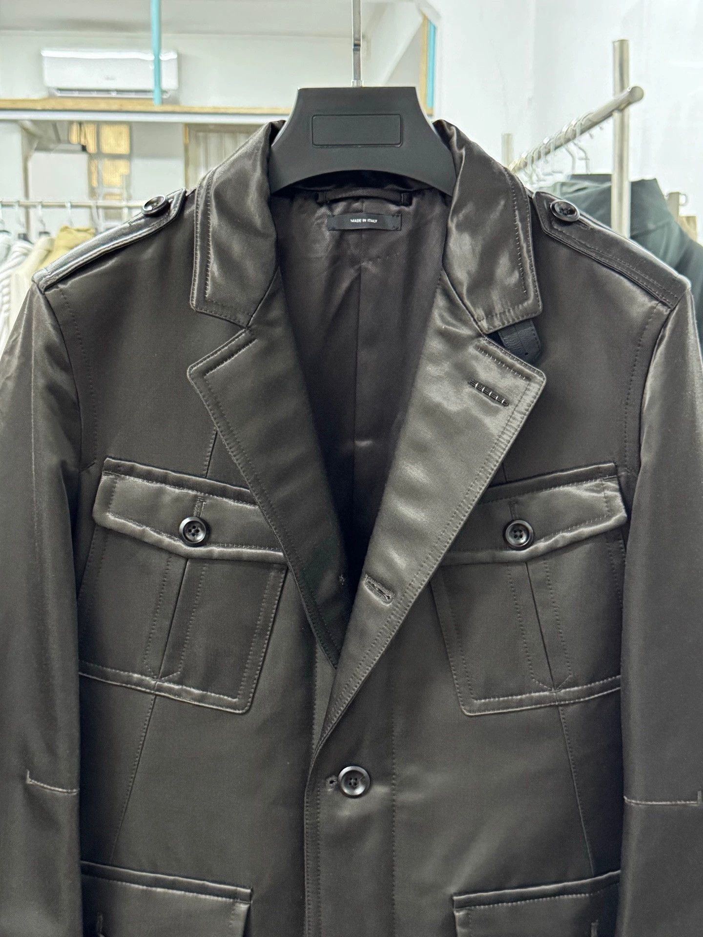 Tom Ford tom ford men's brown jacket with pockets Size US M / EU 48-50 / 2 - 2 Thumbnail