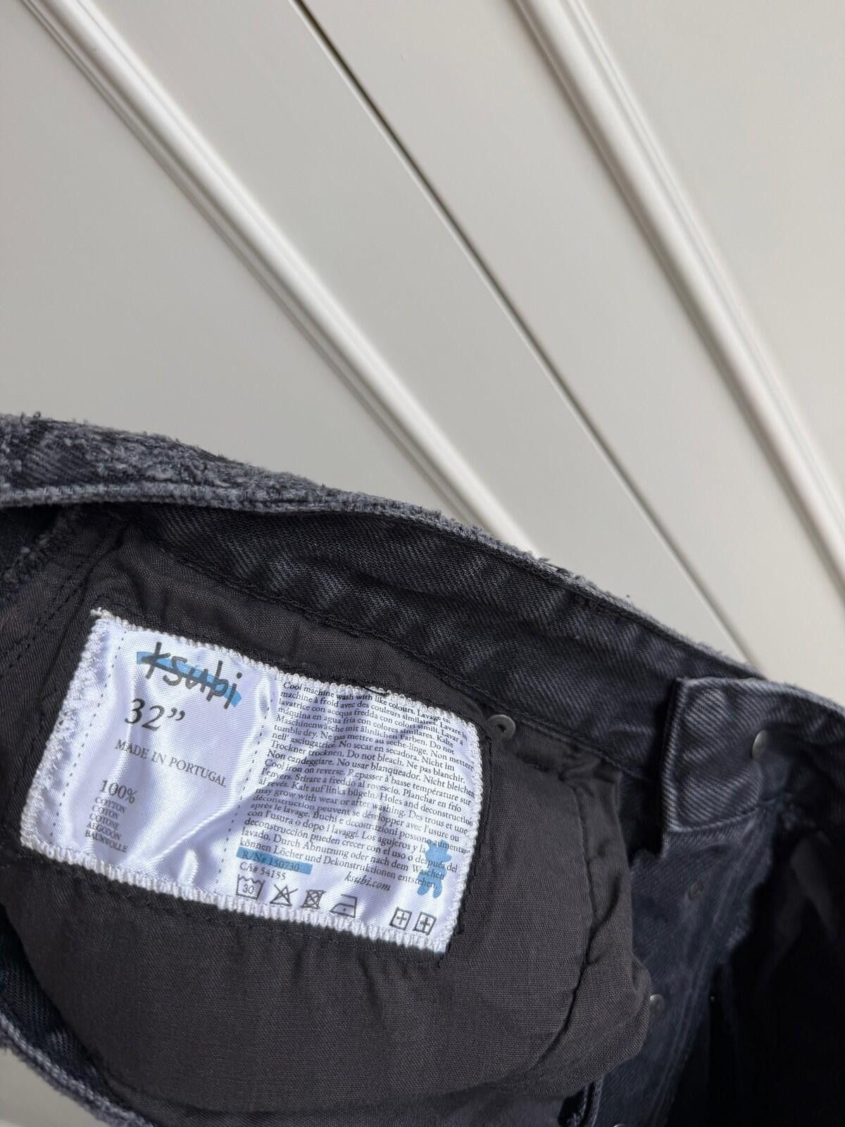 Ksubi new Ksubi mens jeans maxx asher black trashed 32 denim jean Size US 32 / EU 48 - 8 Thumbnail