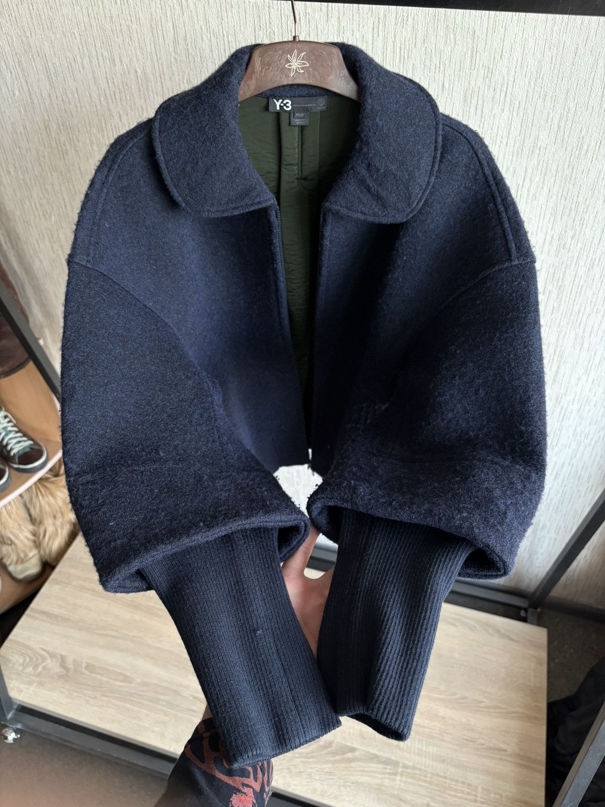 Yohji Yamamoto Yohji Yamamoto By Adidas 06/15 Wool Bomber Size M / US 6-8 / IT 42-44 - 6 Thumbnail
