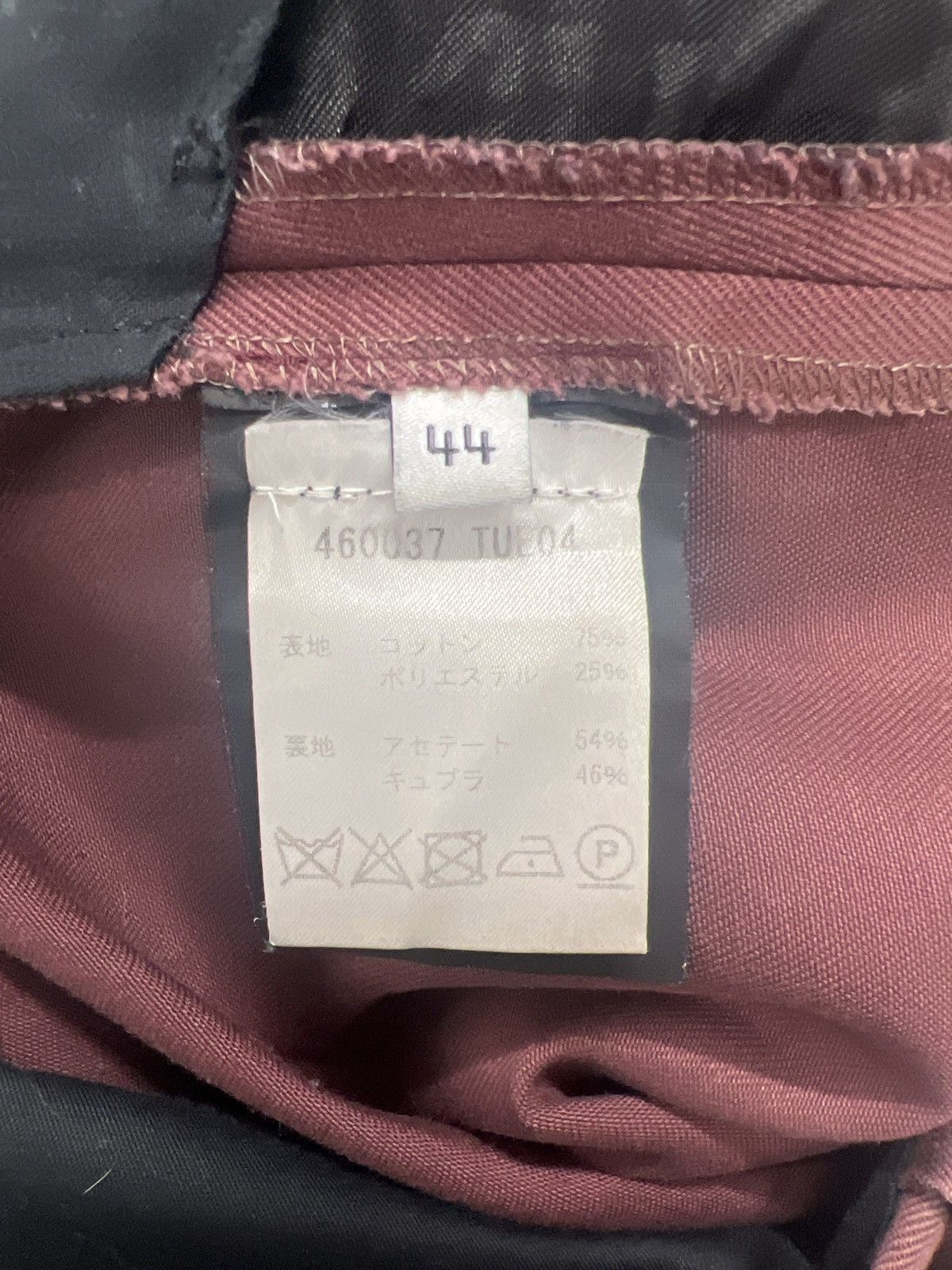 Balenciaga Balenciaga Paris Maroon Trousers Size US 29 - 4 Thumbnail