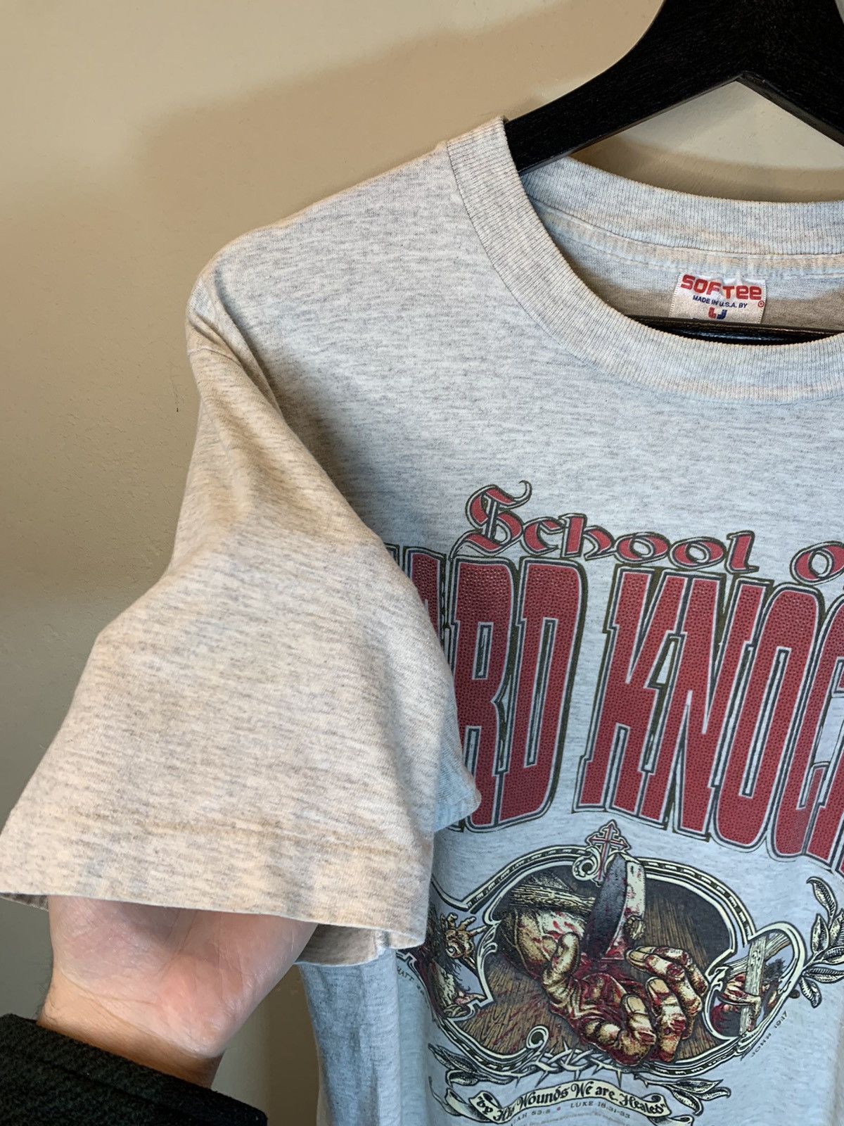 Vintage *RARE* Vintage 1995 School Hard Knocks Living Epistles Shirt Size US L / EU 52-54 / 3 - 5 Thumbnail