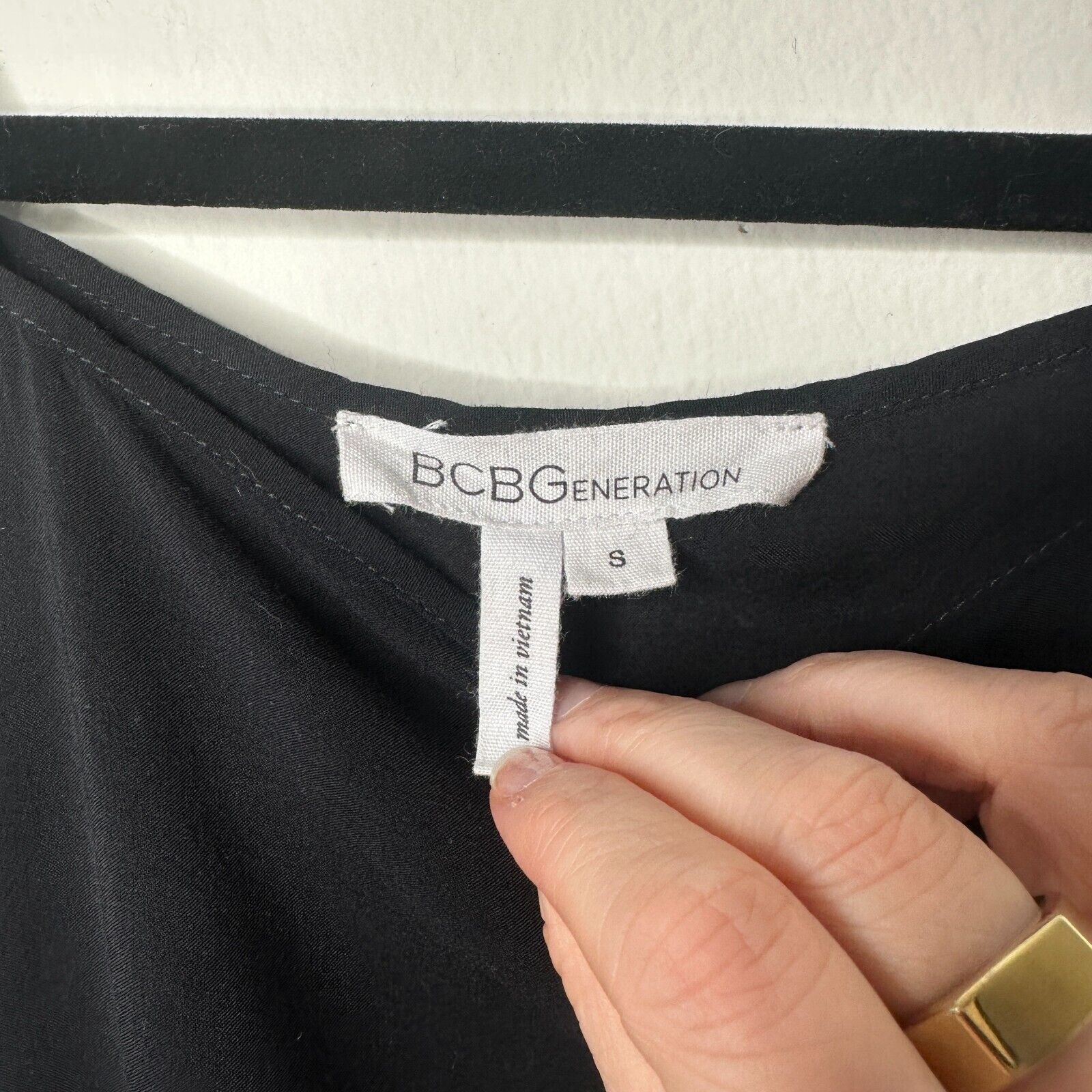 Other BCBGeneration Black Sheer Side-Slit Crop Tank Cami SM Size S / US 4 / IT 40 - 6 Thumbnail