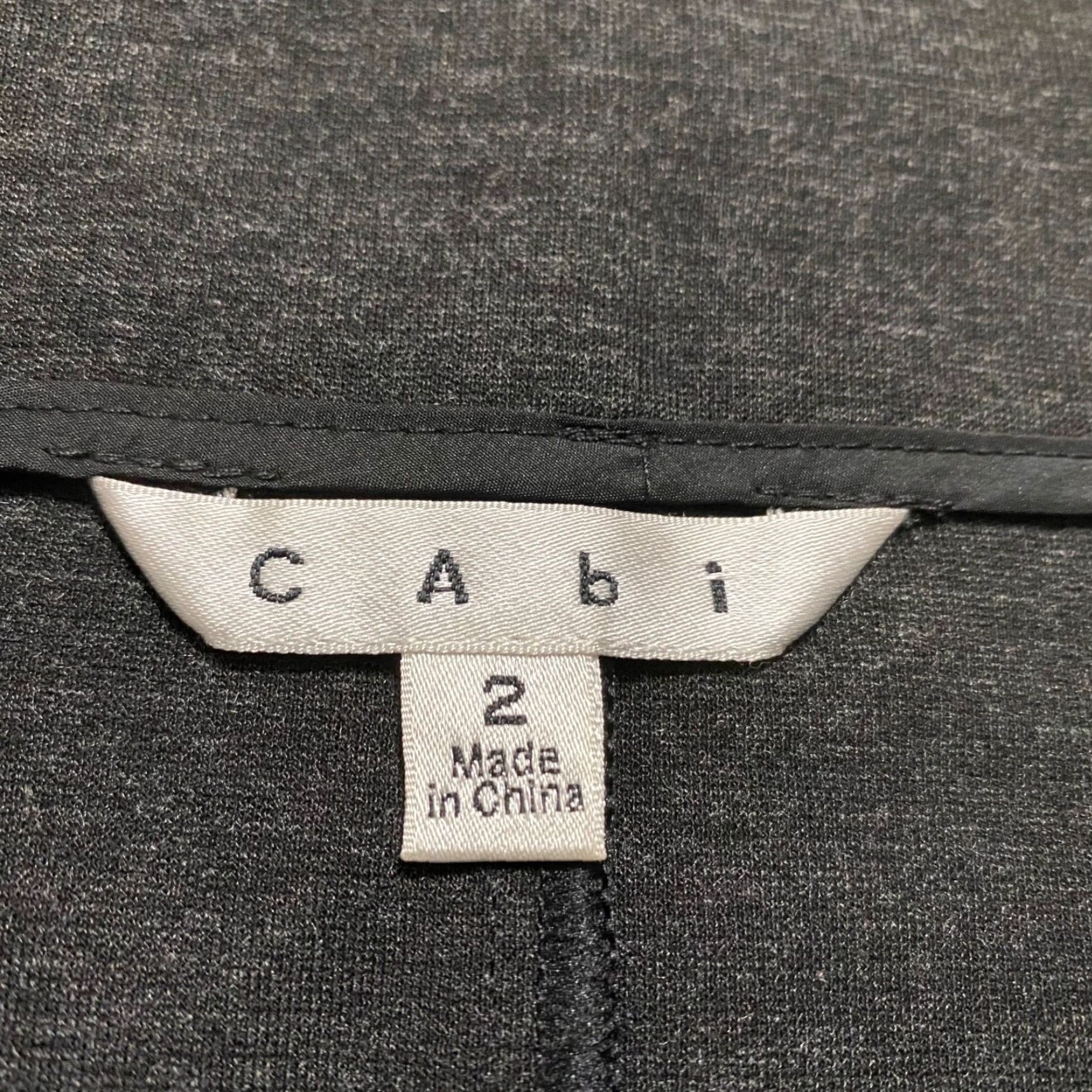 Vintage Cabi Skirt Womens 2 Gray Stretch Ponte Faux Wrap Pencil Straight & Pencil Style Fall Spring Summer 2 Gray Womens Skirt Size 26" / US 2 / IT 38 - 6 Thumbnail