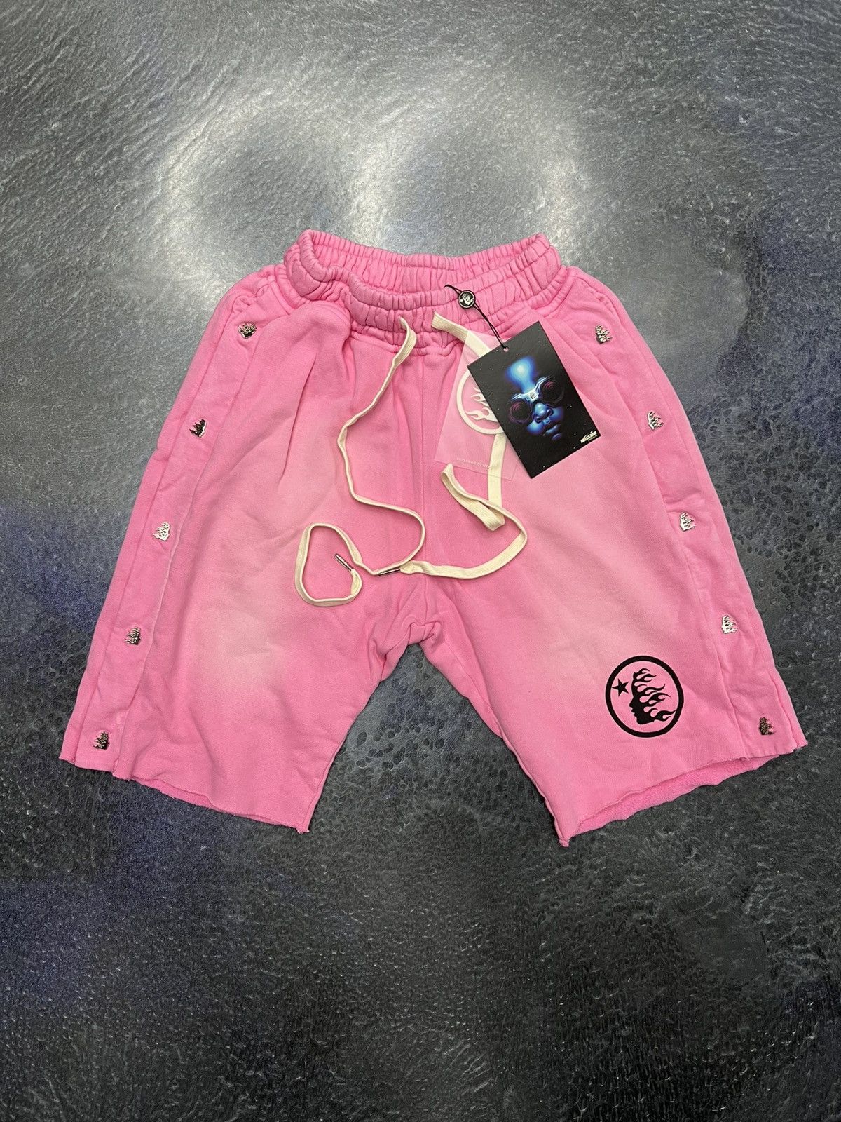HELLSTAR Hellstar Pink Snap Shorts | Grailed