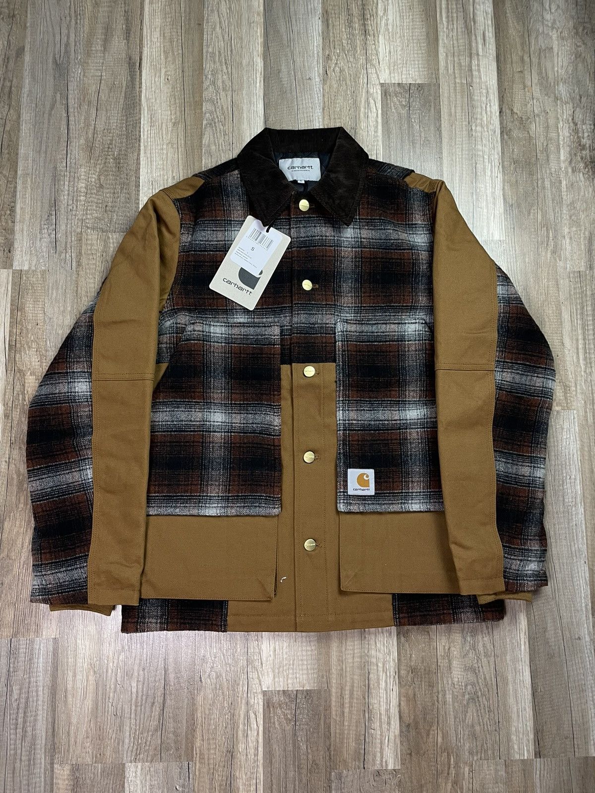 Image of New Carhartt Highland Wip S Brown Beige, Men's (Size Small)