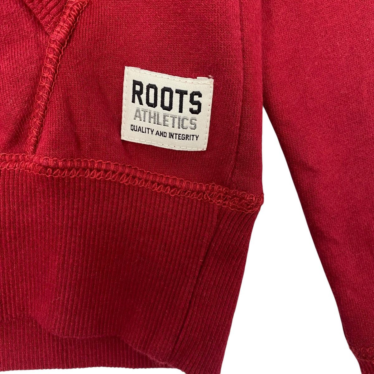 Vintage Vintage Roots Canada Hoodie Sweater Red Big Logo Size XXS Size US XXS / EU 40 - 7 Thumbnail