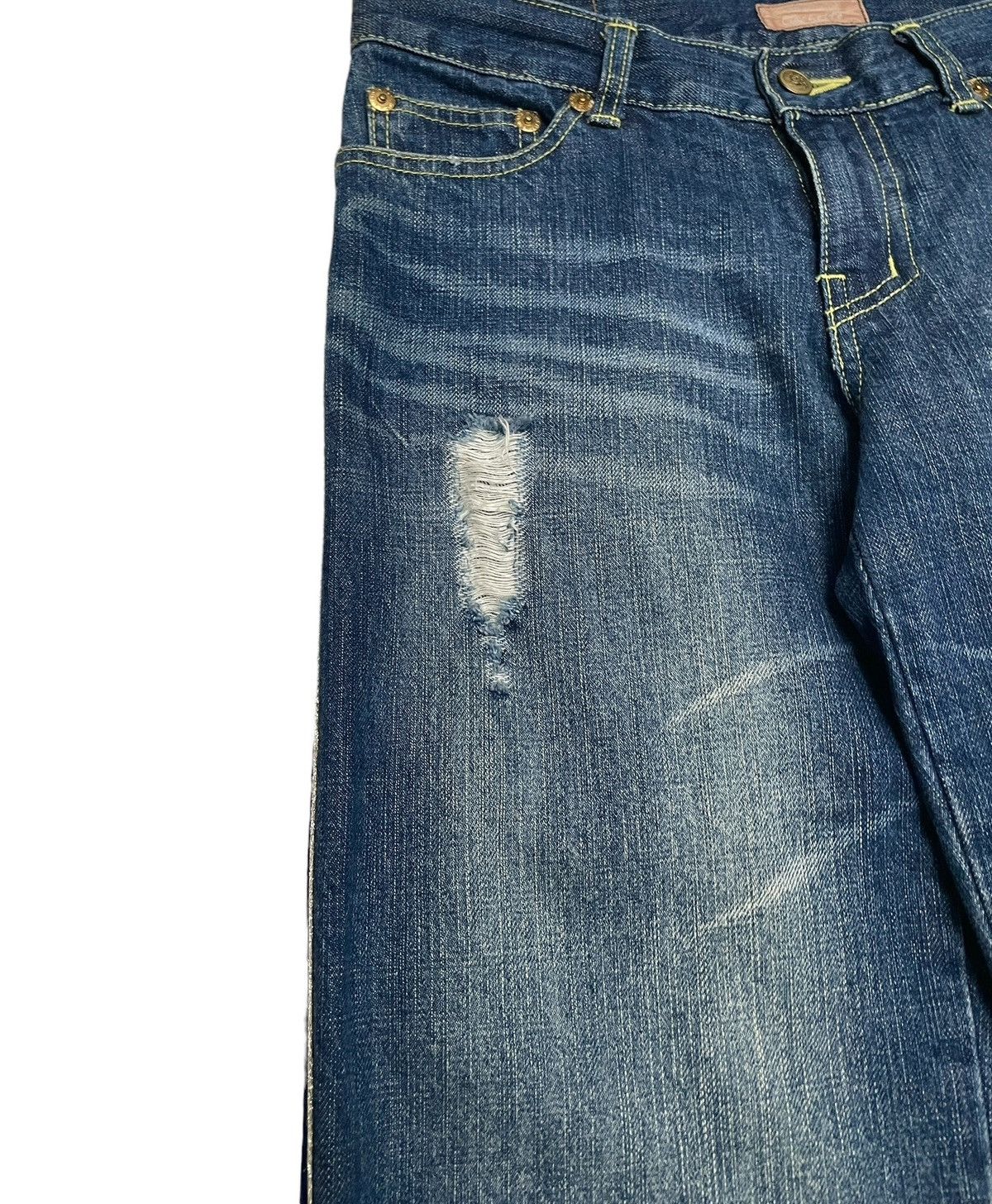 Japanese Brand × Vintage Rare Design Vintage Japanese Brand MB Cachette Jeans 2000s Size US 31 - 3 Thumbnail