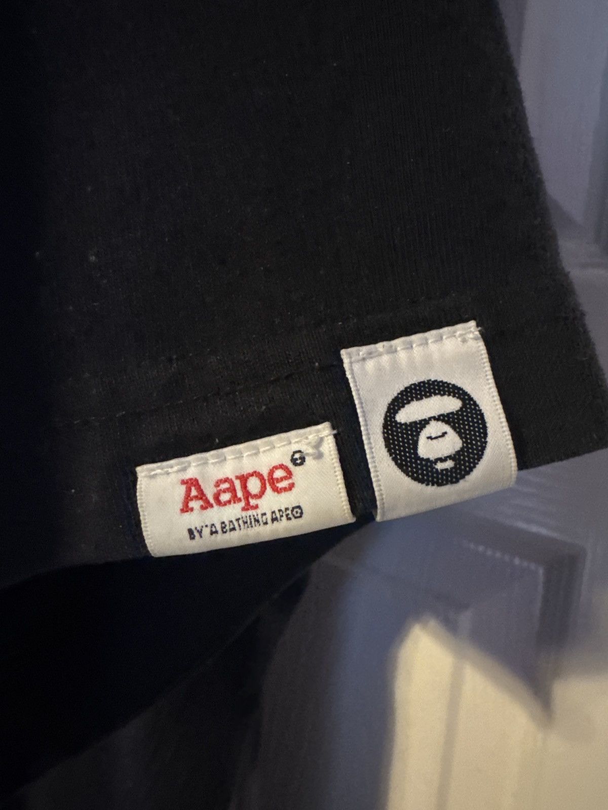 Aape All Black Bape T-shirt Size US L / EU 52-54 / 3 - 3 Thumbnail