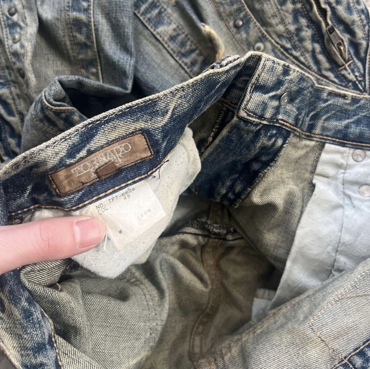 Tornado Mart 00s Vintage Tornado Mart Archive Flare Pants Size US 30 / EU 46 - 9 Thumbnail