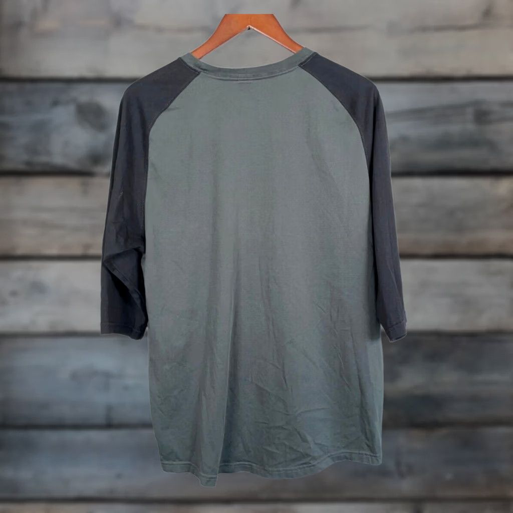 Nike VINTAGE Nike Ken Griffey Jr. Baseball Shirt Mens Large Gray Black 3/4 Sleeve Dri Fit Size US L / EU 52-54 / 3 - 1 Thumbnail