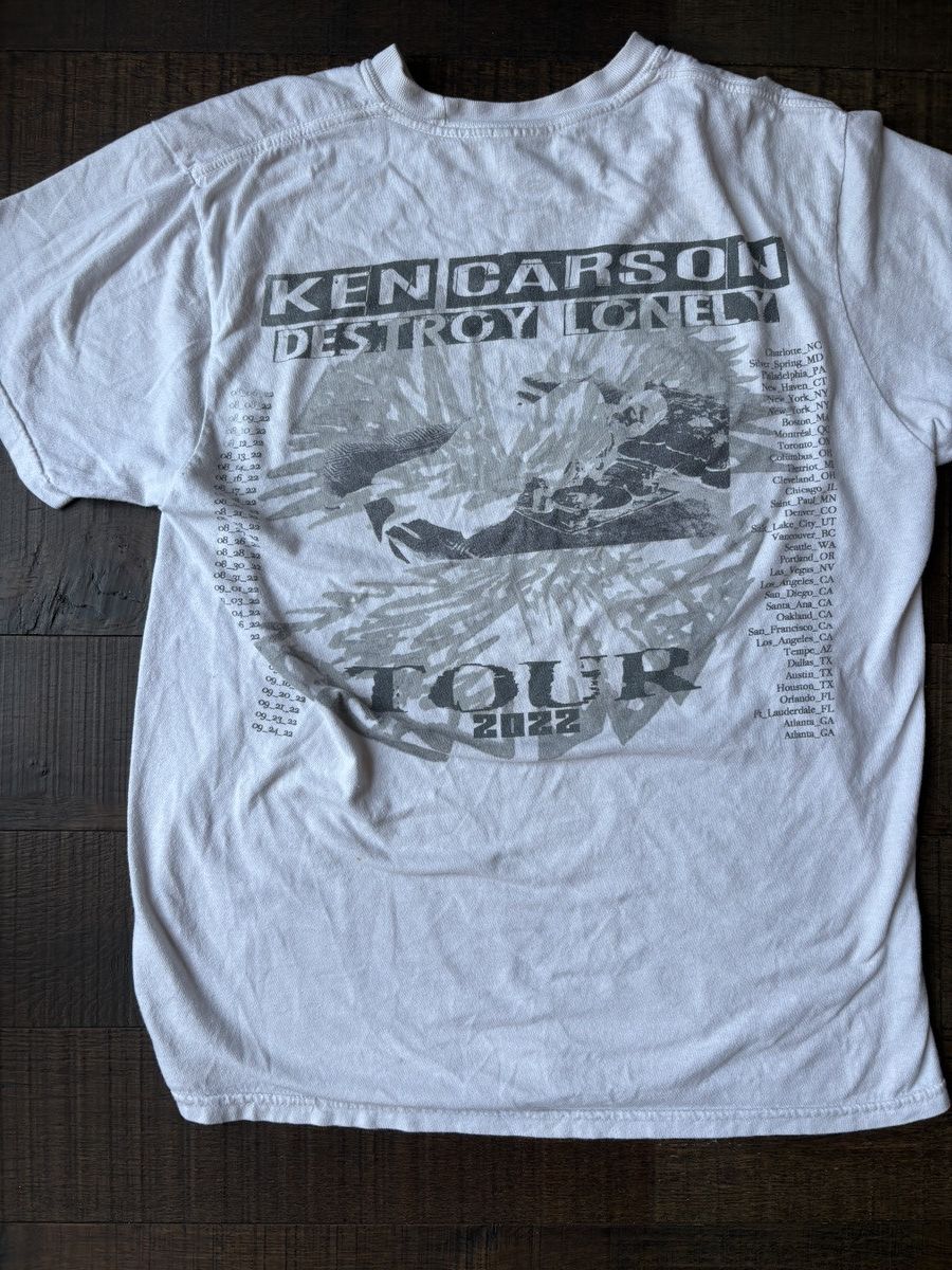 Ken Carson Ken Carson x Destroy Lonely LA Tour 2022 Tee Size US M / EU 48-50 / 2 - 2 Thumbnail