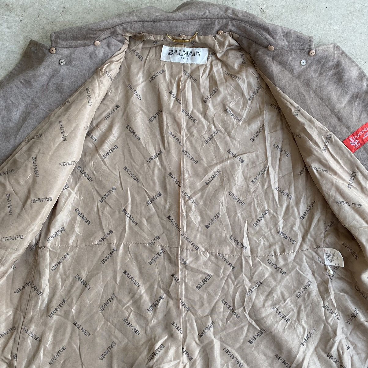 Balmain × Designer Balmain Paris Cashmere Trench Coat Size US M / EU 48-50 / 2 - 16 Thumbnail