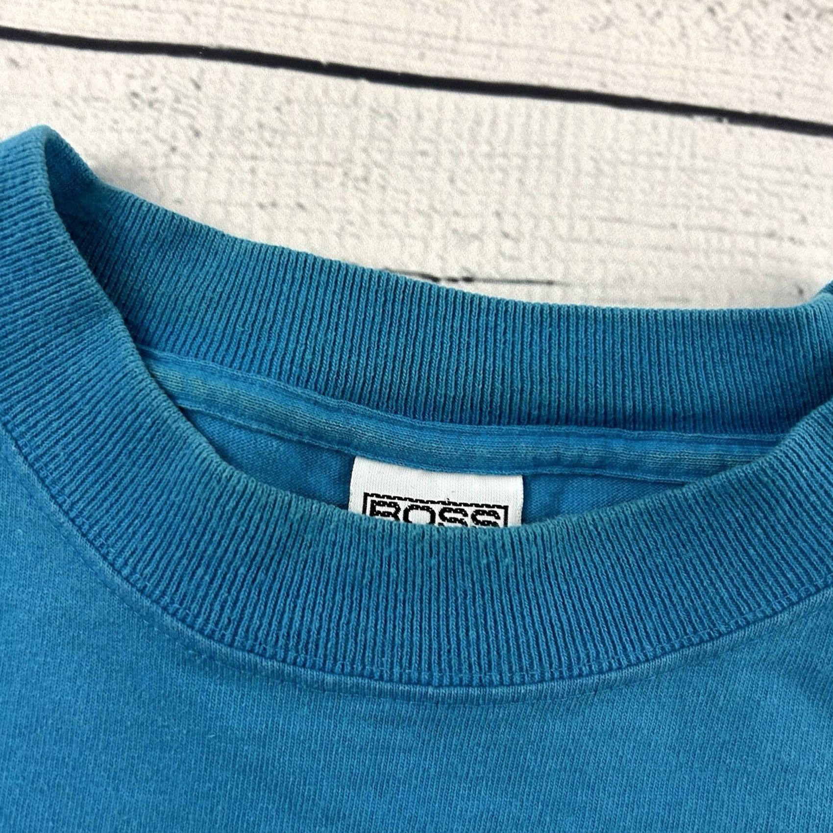 Vintage VINTAGE Boss Short Sleeve T Shirt Men L Blue 90s Shirt Mens Size US L / EU 52-54 / 3 - 2 Thumbnail