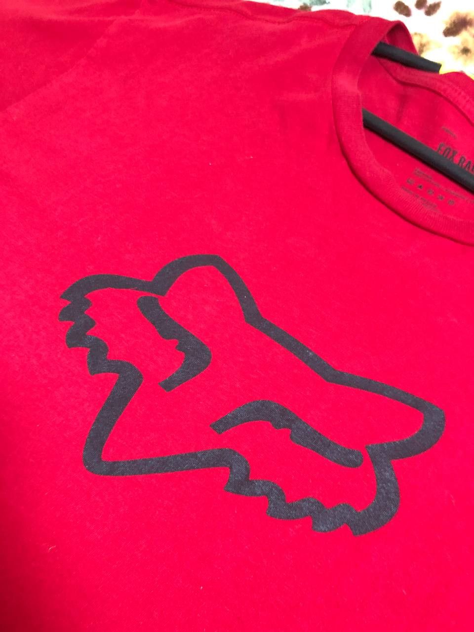 Fox Racing Fox T-Shirt Red Mens Regular Fit Crew Neck Logo Graphic Size US XL / EU 56 / 4 - 5 Thumbnail