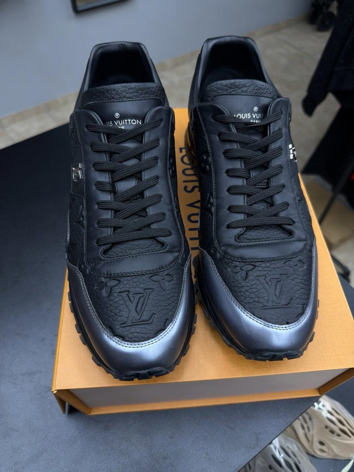 Louis Vuitton Size 10.5LV/11.5US - Louis Vuitton Run Away Triple Black Size US 11.5 / EU 44-45 - 4 Thumbnail