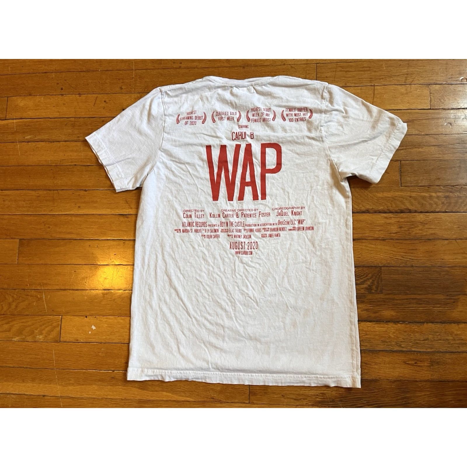 Vintage Cardi B Wap Shirt Women’s Medium White Hip Hop Shirt Women’s M White Cardi B Wap Graphic Print Hip Hop Size M / US 6-8 / IT 42-44 - 6 Thumbnail