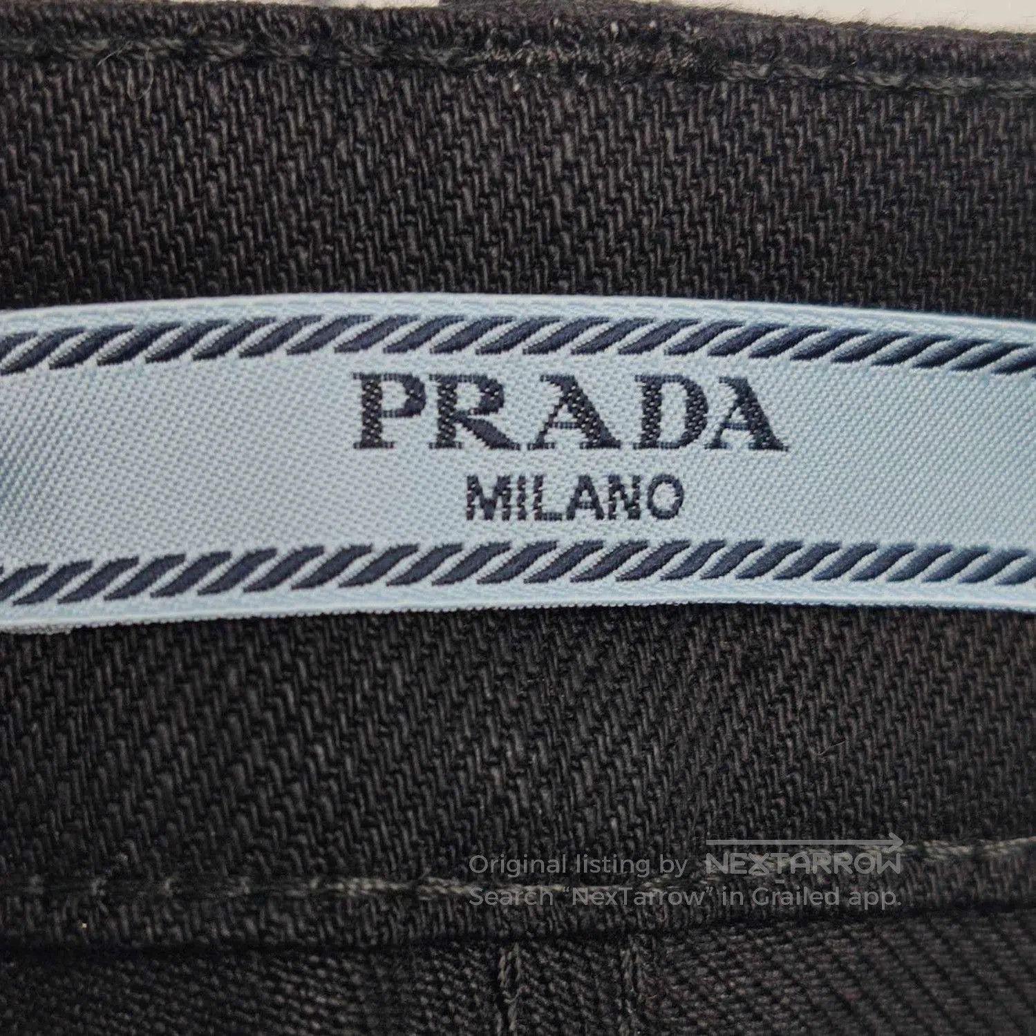 Prada Prada Black Cotton Long Pants Size 25 . Size 25" / US 0 / IT 36 - 5 Thumbnail