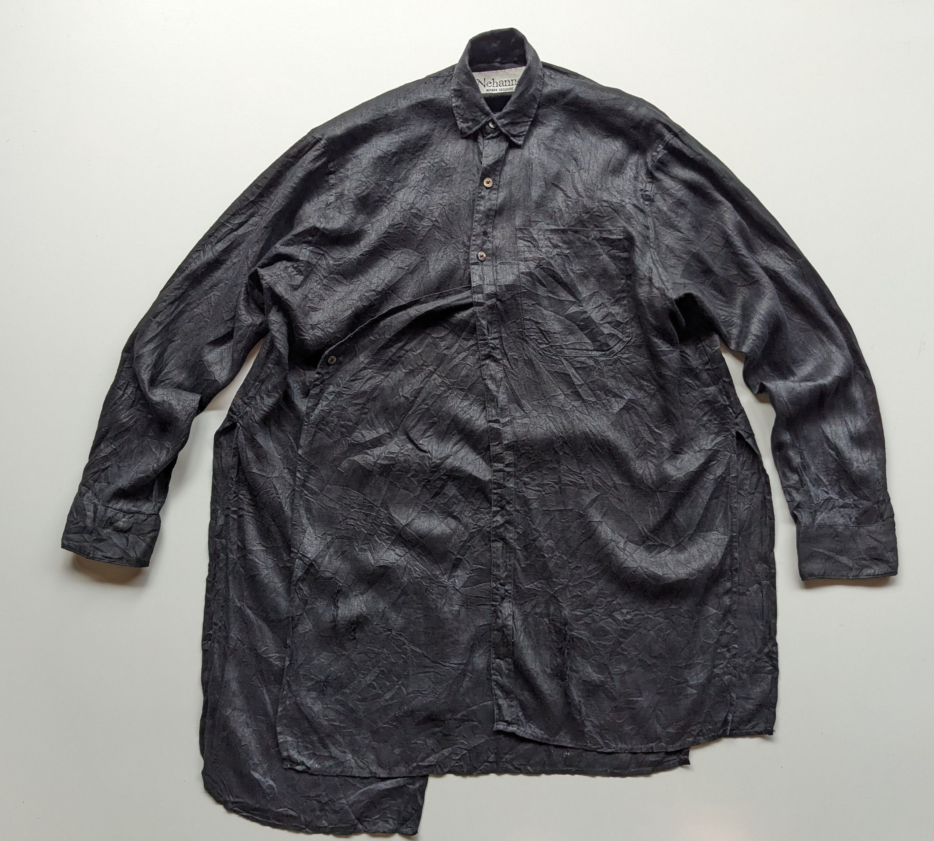 Designer × Maison MIHARA YASUHIRO SS17 Miharaya Suhiro distressed hemp shirt Size US M / EU 48-50 / 2 - 1 Thumbnail