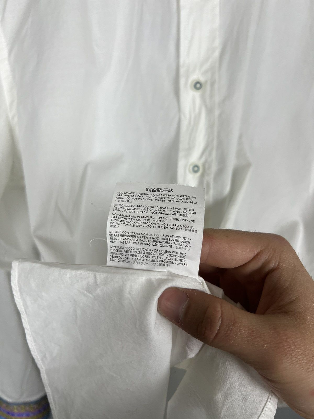 Etro (40) White Cotton shirt button up Etro Milano Size US M / EU 48-50 / 2 - 9 Thumbnail