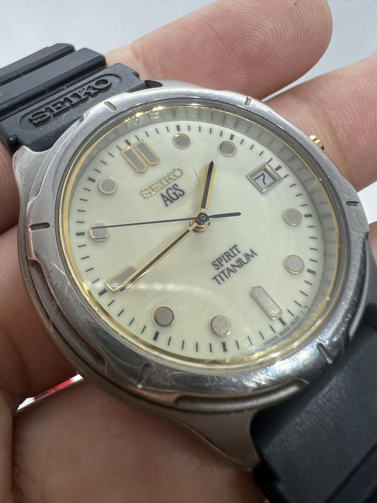 Seiko × Vintage Seiko AGS Kinetic Spirit Titanium Size ONE SIZE - 4 Thumbnail